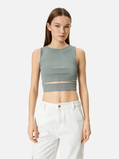 Slim Fit Sıfır Yaka Spor Tişört